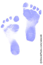 baby footprint manner